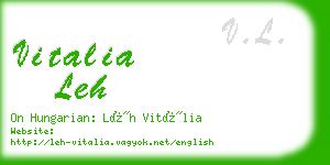 vitalia leh business card